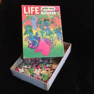 Peter max puzzle 6 3/4”. X 11”.  1970 neon puzzle